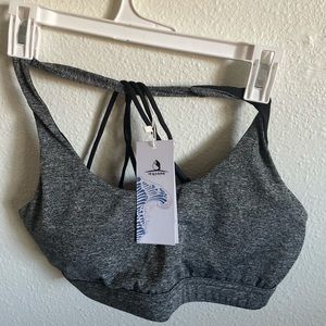 Heather gray sports bra NWT